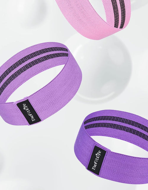 Load image into Gallery viewer, Resistance Exercise Bands for Women - Fabric Workout Bands for Booty, Hip, Glute, Leg, Thigh, Squat, Butt Lift Excersize and Fitness Loop Bands for Home Gym, Stretching
